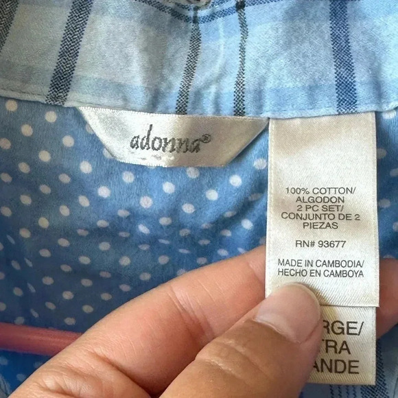 Adonna size large sleep shirt - Picture 2 of 3